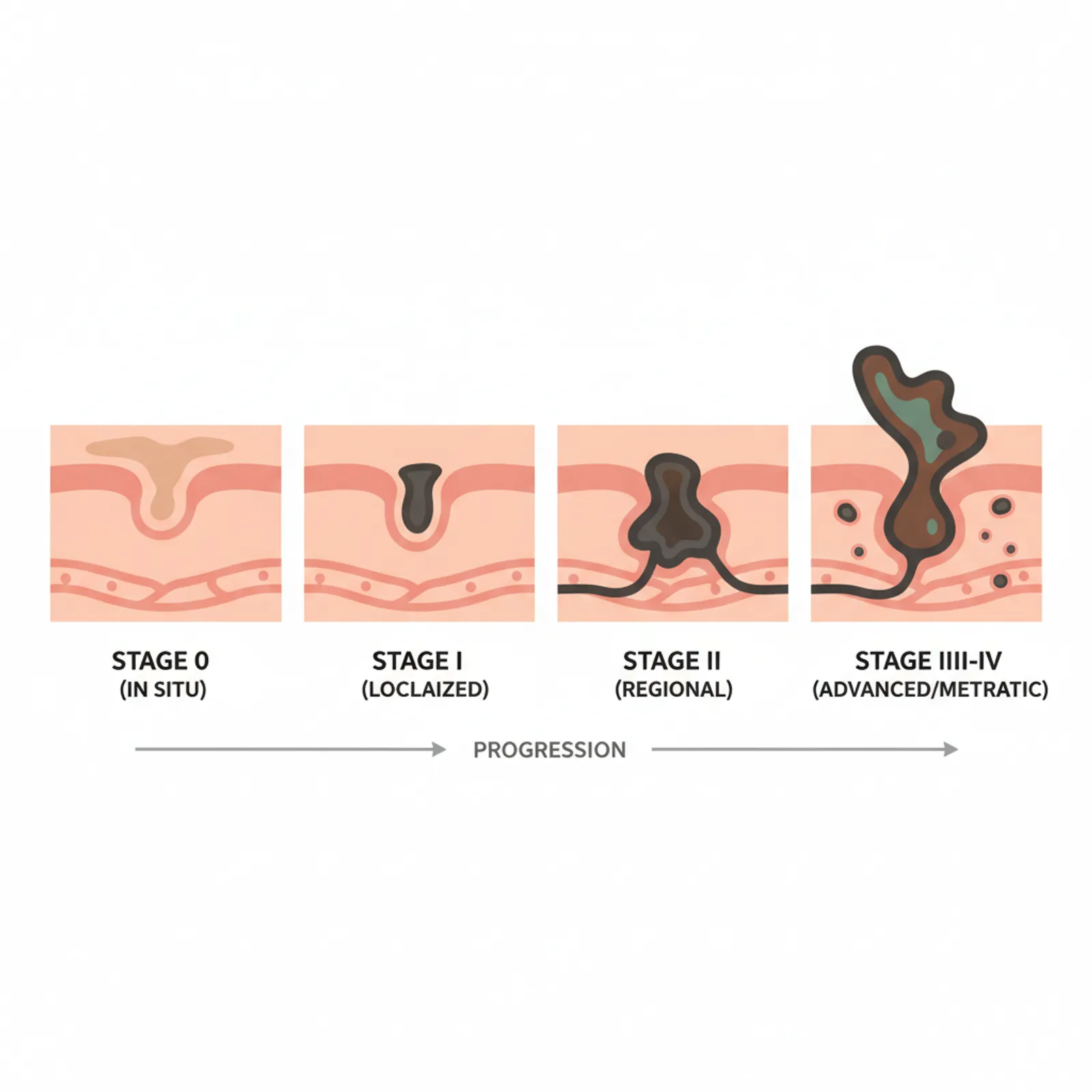 Стадии и классификация меланомы